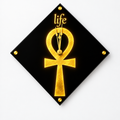 Ankh of Life Clock - Vivid Gold